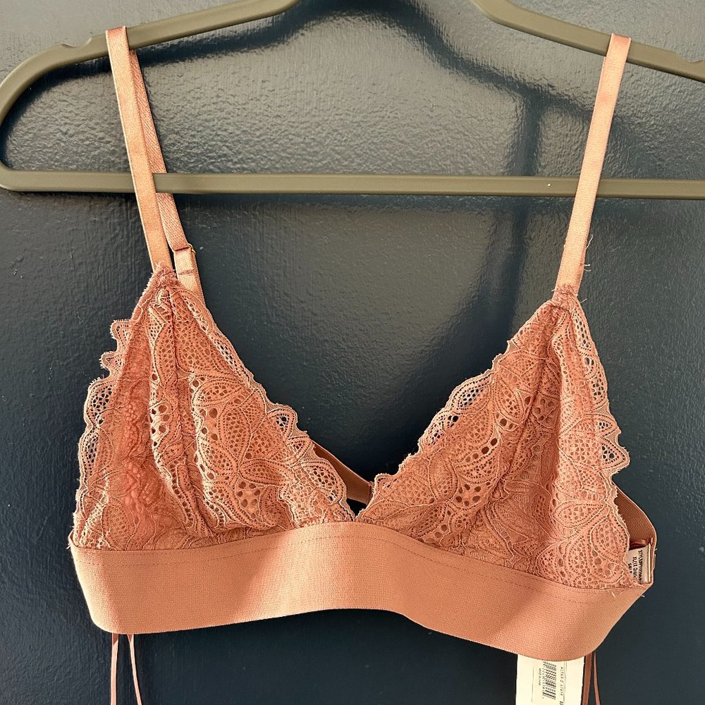 Blush Pink Lace Bralette | Adjustable Straps | Soft Wireless Bra | Altard State